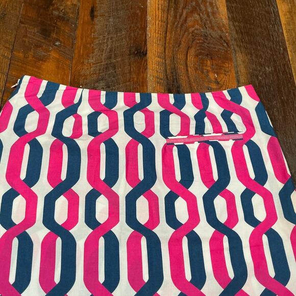 GOLFTINI Golf Skort Geometric Print Pink & Blue Size 6 NWT - Picture 6 of 10